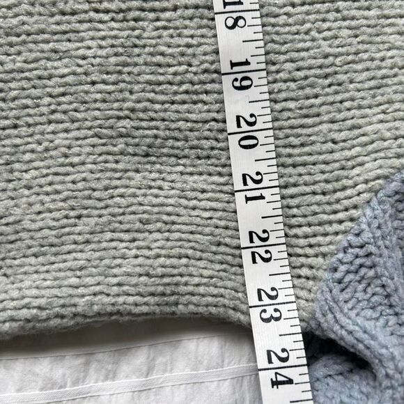 VTG 90s Liberto Knit Mockneck Oversized Dad Sweater Stripes Colorblocking Sz XL - Picture 5 of 8